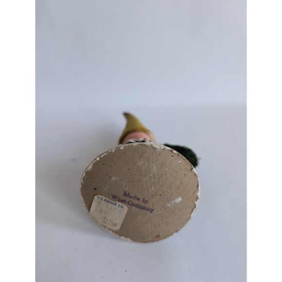 Antique Christmas Putz Pinecone Elf Germany Walking Stick Tree - Picture 4 of 4